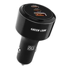 Load image into Gallery viewer, Green Lion Roadex Triple-Port Car Charger 80W Max