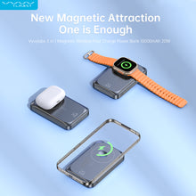 Load image into Gallery viewer, VYVY LABS 3 IN 1 Magnetic Wireless Fast Charge Power Bank 10000mAh 20W