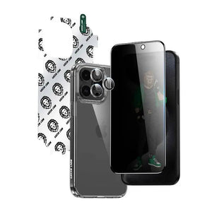 Green 4 IN 1 Defender Privacy Pack For 15 Pro Max - Clear