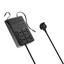 Load image into Gallery viewer, Powerology PWC029 2500W 4 AC Power Strip Built-In Retractable Cable 3M