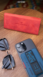 EXTEND Genuine Leather Glasses Case