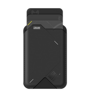 Load image into Gallery viewer, Aulumu G02 Magnetic Flip Wallet & Stand - Black