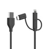 Ravpower 3 in 1 Data | Charge | sync 0.9m Micro Cable - Black