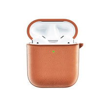 Load image into Gallery viewer, Wiwu Calfskin Genuine Leather Airpods 1/2 Case-Brown