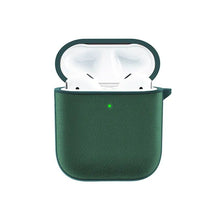 Load image into Gallery viewer, Wiwu Calfskin Genuine Leather Airpods 1/2 Case-Green
