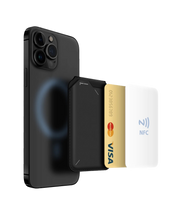 Load image into Gallery viewer, Aulumu G02 Magnetic Flip Wallet & Stand - Black