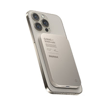 Load image into Gallery viewer, Momax Q.MAG X1 Magnetic Wireless Battery Pack 10000 mAh -Natural Titanium