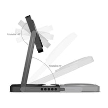Load image into Gallery viewer, Aulumu M01 Foldable Magnetic Wireless Fast Charger 4-in-1-Black