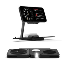 Load image into Gallery viewer, Aulumu M01 Foldable Magnetic Wireless Fast Charger 4-in-1-Black