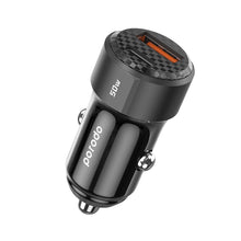 Load image into Gallery viewer, Porodo 50W Dual Output Car Charger
