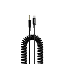 Load image into Gallery viewer, Porodo 3.5MM Lightning Aux Coiled Audio Cable
