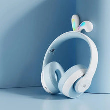 Load image into Gallery viewer, Porodo Soundtec Kids Wireless Headphone Rabbit Ears Led Lights