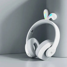 Load image into Gallery viewer, Porodo Soundtec Kids Wireless Headphone Rabbit Ears Led Lights
