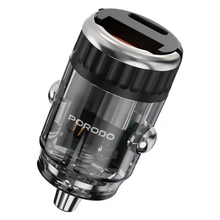 Load image into Gallery viewer, Porodo Dual Port Transparent Car Charger