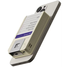 Load image into Gallery viewer, Powerology Floppydisk Retro 10000mAh Magsafe Power Bank-White