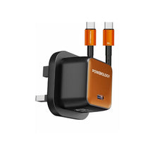 Load image into Gallery viewer, Powerology QX 45W Pocket-Sized GAN Adapter USB-C To USB-C Cable 1M
