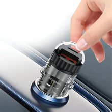 Load image into Gallery viewer, Porodo Dual Port Transparent Car Charger
