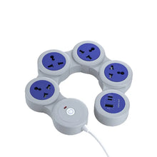 Load image into Gallery viewer, Porodo 2500W Multi-Socket Strip 3M-Grey