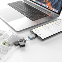 Load image into Gallery viewer, Porodo CBL023 USB 3.0 OTG Adapter-Zinc Alloy