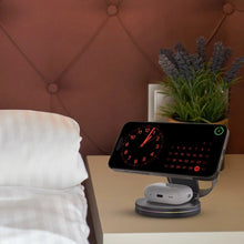 Load image into Gallery viewer, Porodo FWC039 Rotating Base Three-Device Wireless Charger