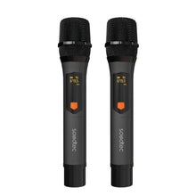 Load image into Gallery viewer, Porodo Duo Mic Aluminum Rechargeable Wireless Microphone
