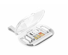 Load image into Gallery viewer, Momax 1-World Handing Travel Kit Bag with Green Lion 6 IN 1 Multi Functional Data Cable Set - White