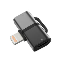 Load image into Gallery viewer, Gemini Dual Lightning converter adapter - Black/Silver
