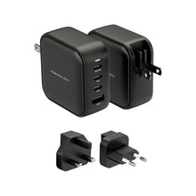 Load image into Gallery viewer, Powerology 100W Triple PD GaN Charger-Black