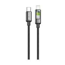 Load image into Gallery viewer, Green Lion LED Braided Cable USB-C To Lightning 1M-Black