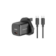 Load image into Gallery viewer, Porodo USB-C Power Delivery Wall Charger 20W USB-C to USB-C