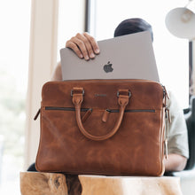 Load image into Gallery viewer, EXTEND Genuine Leather Hand Bag 1794 - Caramel Brown