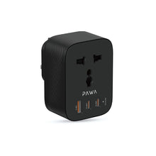 Load image into Gallery viewer, Pawa UK To Universal Travel Adapter Gan 20W-Black