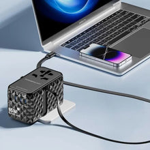 Load image into Gallery viewer, Powerology Universal GaN 85W Super Charger Retractable Type-C Cable