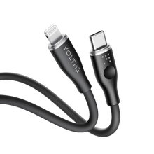 Load image into Gallery viewer, Voltme Powerlink Moss Silicon Cable USB-C to Lightning 1.2M