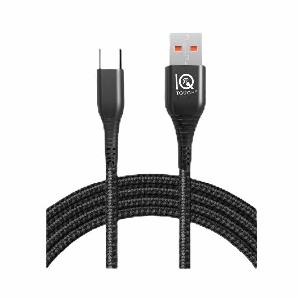 IQ touch premium fast charge & data sync cable usb-A to usb-c 1.2m