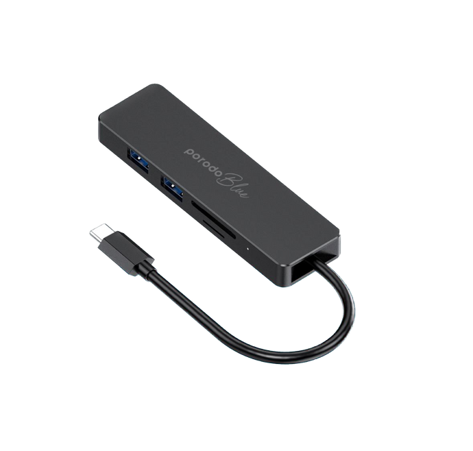 Porodo Blue 5-Port USB-C Hub