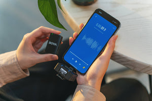 Boya 3-in-1 Wireless Microphone With Onboard Recording Boyamic