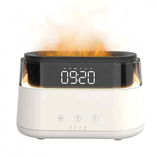 Flame Aroma Diffuser with Clock