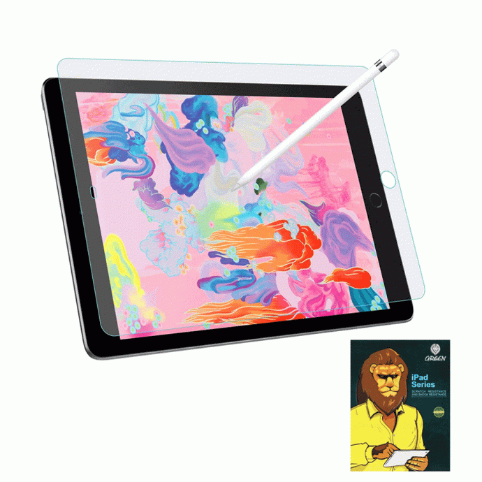 Green Tempered Glass iPad 9.7