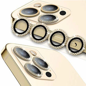 Green diamond camera lens (12 pro max) (Gold)