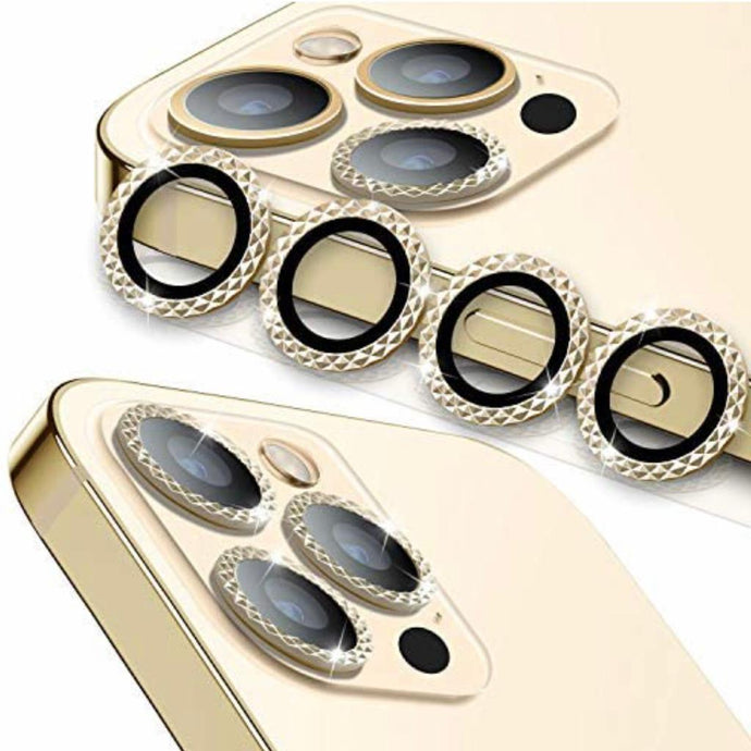 Green diamond camera lens (12 pro max) (Gold)