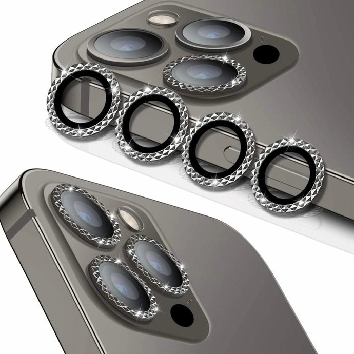 Green diamond camera lens (12 pro) (Black)