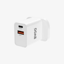 Load image into Gallery viewer, BWOO BO-CDA118 PD 20W + QC 18W Dual Port Wall Charger-White
