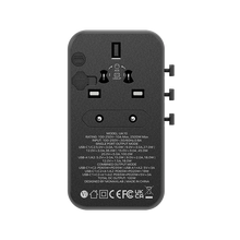 Load image into Gallery viewer, Momax 1-World 100W GaN 4-Port Travel Adapter-Gray
