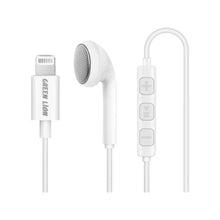 Load image into Gallery viewer, Green MFI Mono Lightning Earphone
