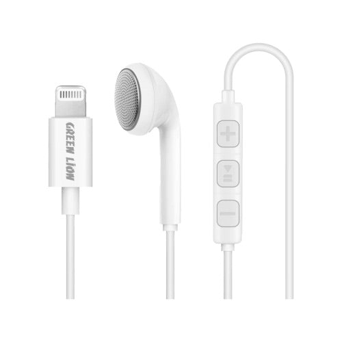 Green MFI Mono Lightning Earphone