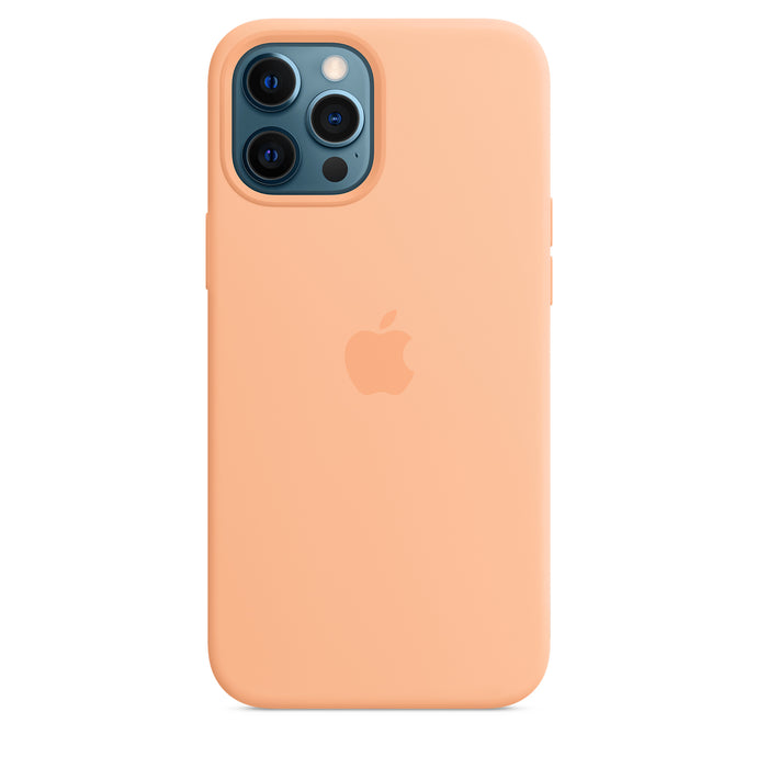 iPhone 12 ProMax Silicone Case - Light Orange