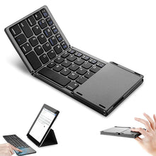 Load image into Gallery viewer, Foldable Bluetooth Keyboard with Touchpad-B033
