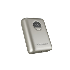 Powerology 10000mAh Ultra-Compact Power Bank PD 20W-Titanium