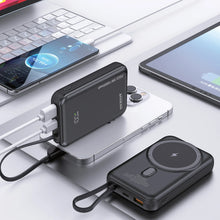Load image into Gallery viewer, Pawa Mag Wave Magsafe Power Bank 10000mAh 22.5W
